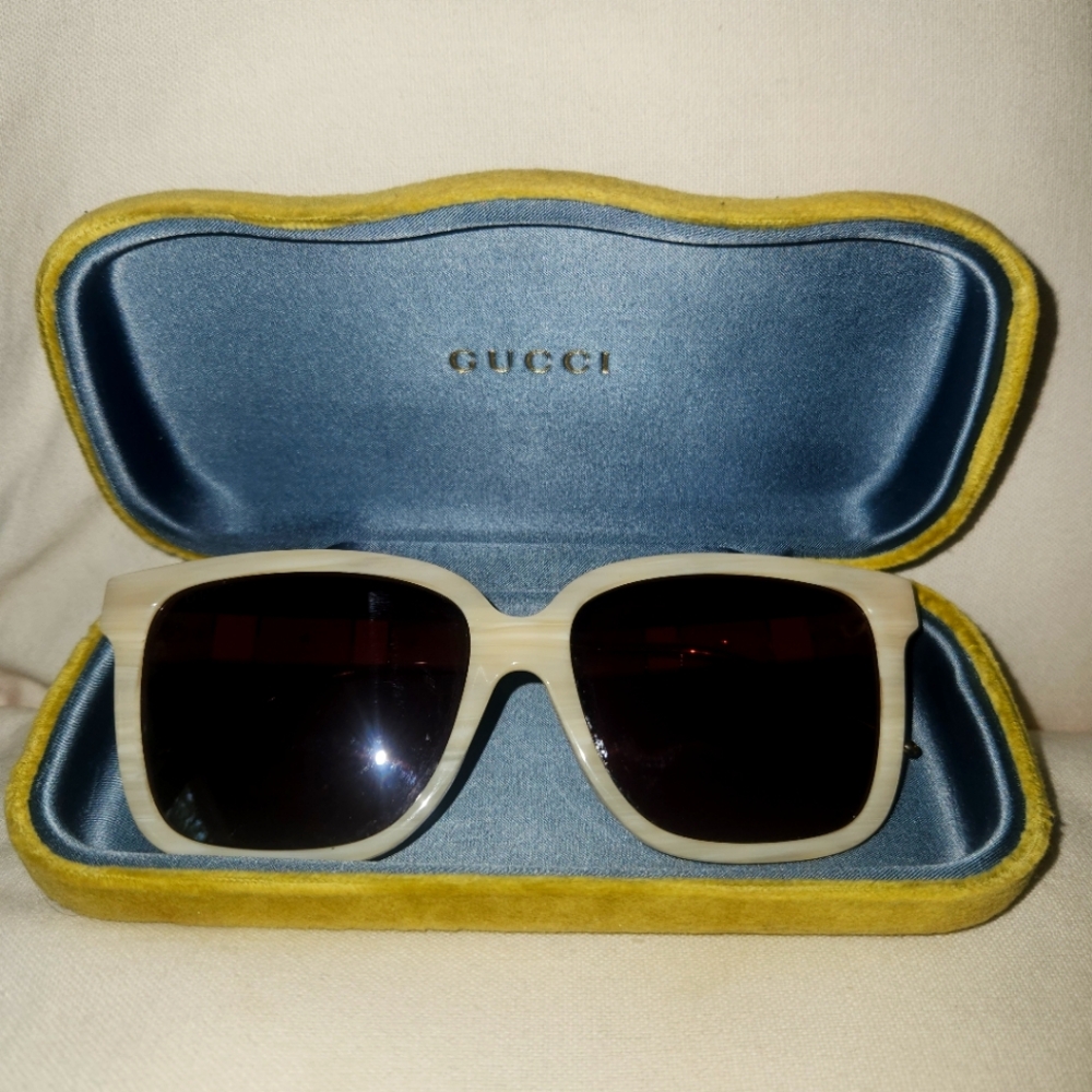 GUCCI sunglasses.  Pristine condition, worn twice.